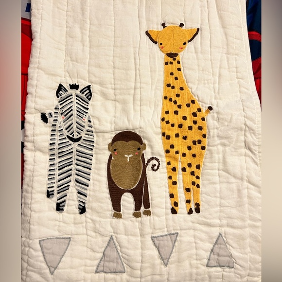 Crate and Barrel Crate Kids Nursery Animals Quilt - Picture 2 of 3